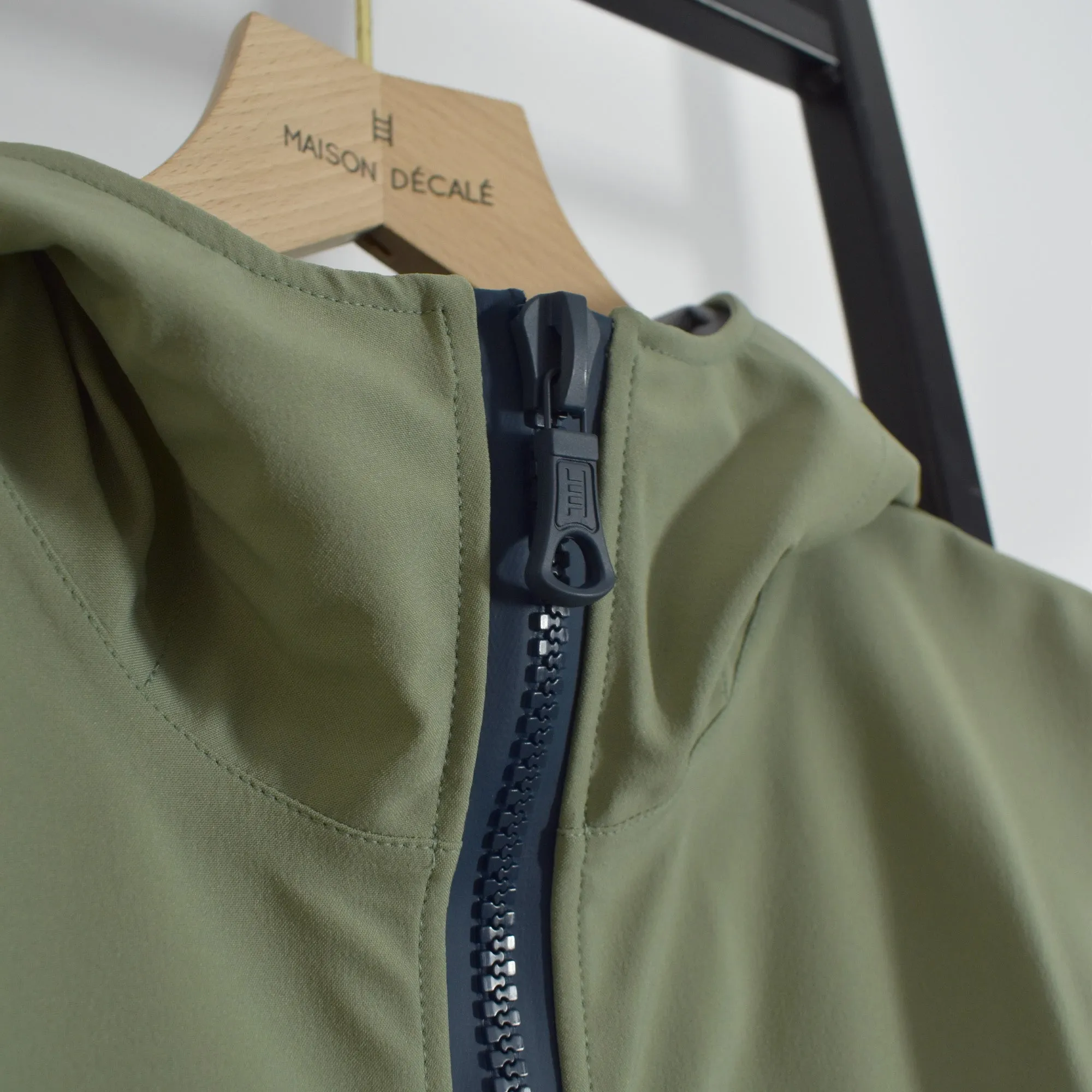 #9 Veste courte de pluie homme vert clair