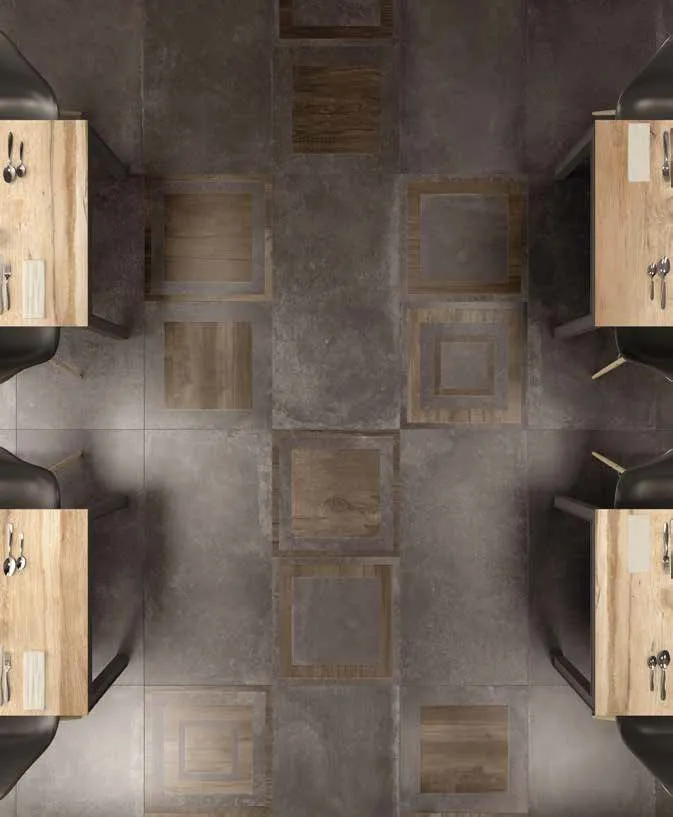 ABK Unika Mosaico Quadretti Smoke 30x30 cm UKR09201 | Revêtement de mur  