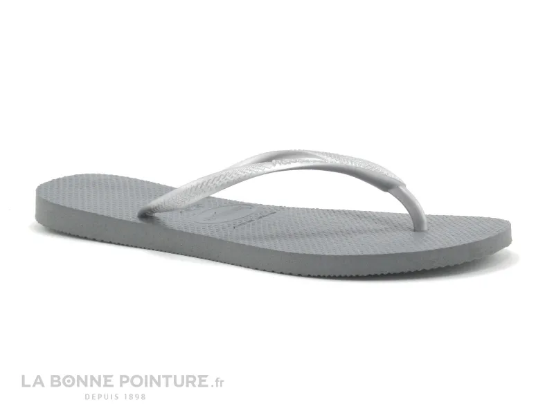 Achat chaussures Havaianas Femme Entre-doigts, vente Havaianas SLIM Steel Grey - Tongs grises