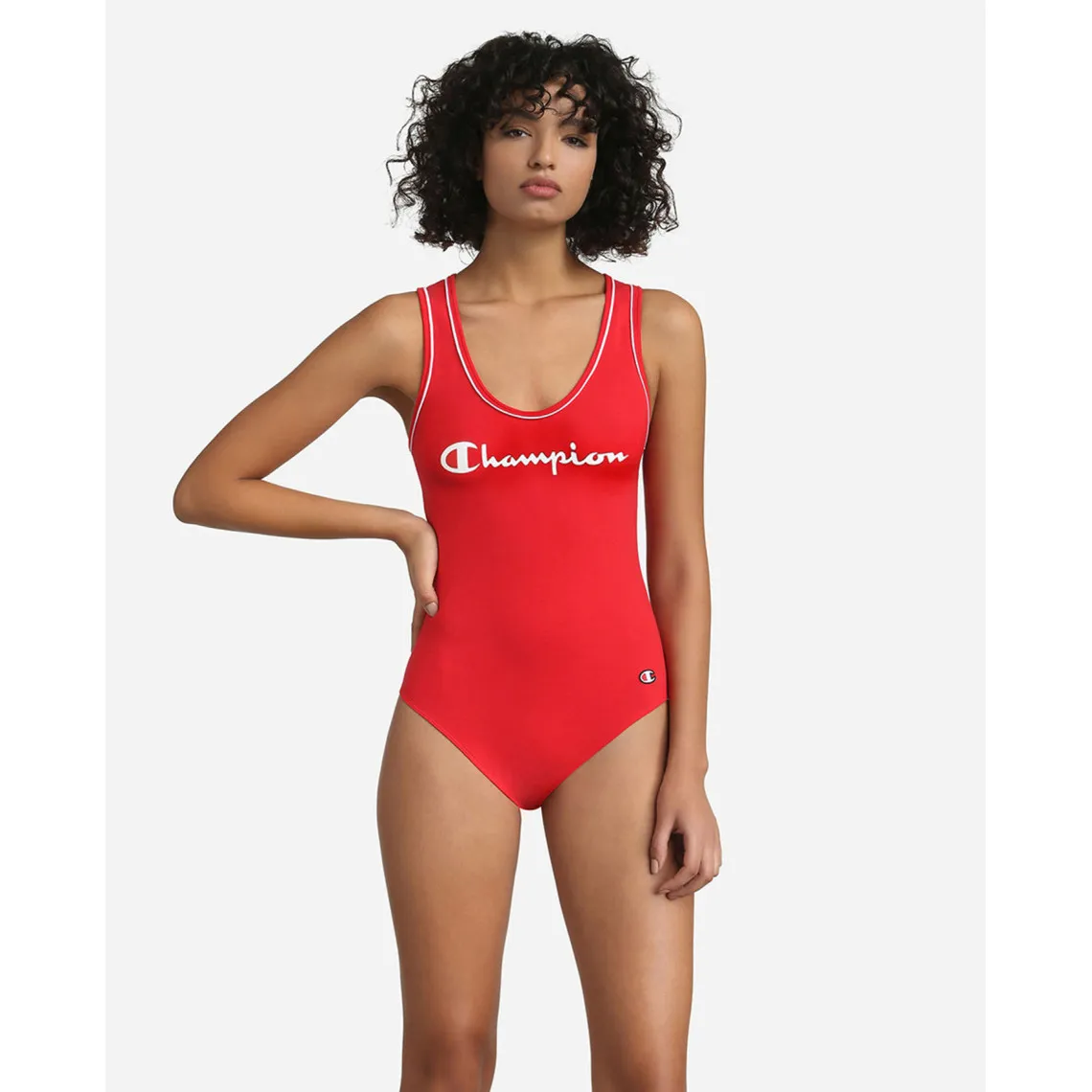 Body sans armatures Champion - Rouge en coton | 3 Suisses