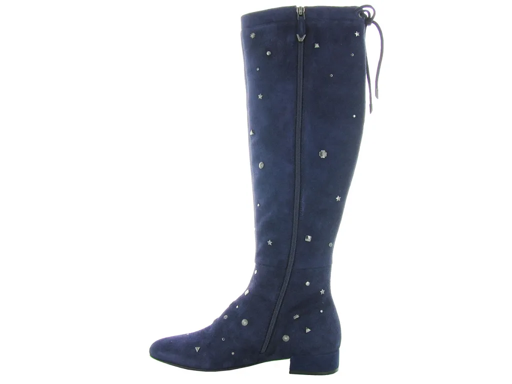 bottes - Cuissardes - femme - Cuir - Bleu - Bruno premi