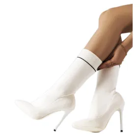 Bottines chaussettes blanches de Pelletier