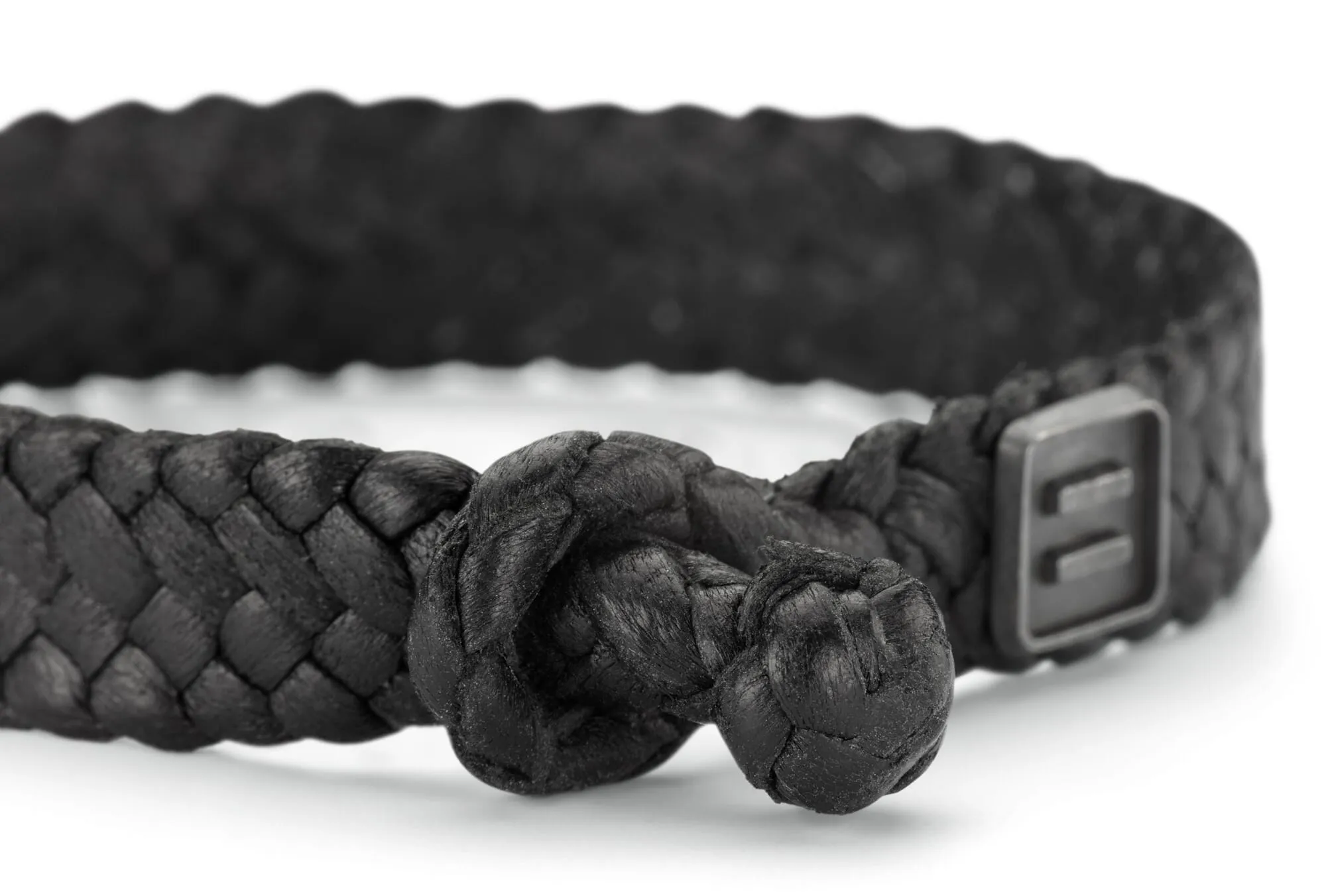 Bracelet en cuir tressé pour homme