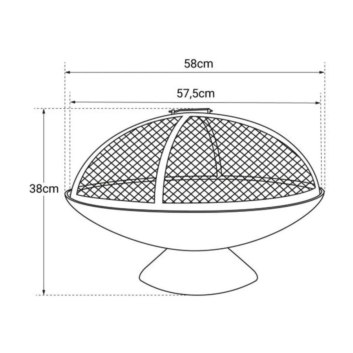 Brasero de Jardin en fonte avec Cloche - JUNTO | 3 Suisses