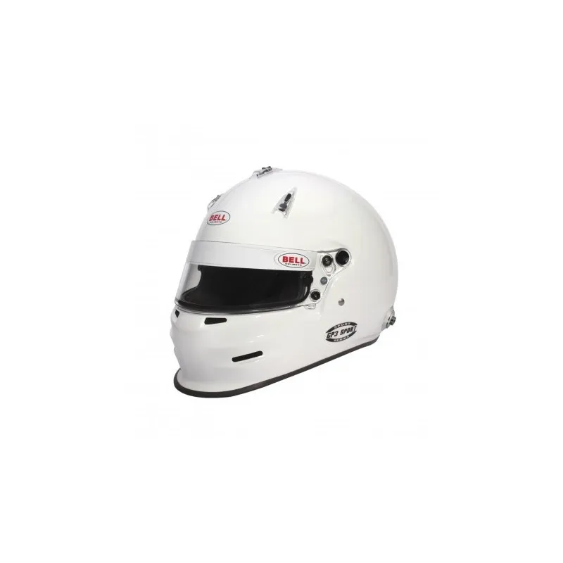 Casque GP3 sport blanc ( Hans ) FIA 8859-2015 Bell