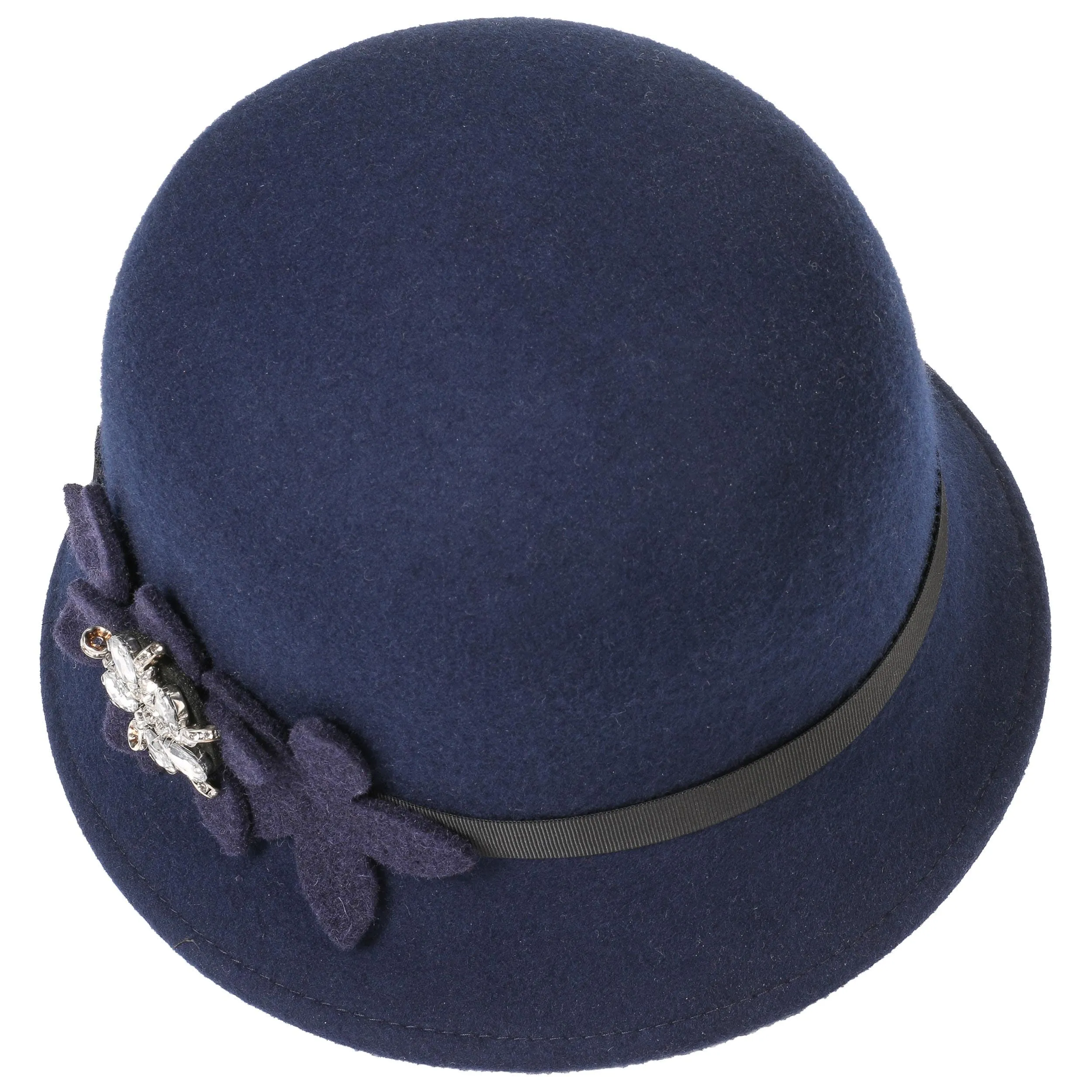 Chapeau Cloche avec Fleurs et Strass by Lipodo --> Chapeaux, casquettes & bonnets en ligne ▷ Chapeaushop