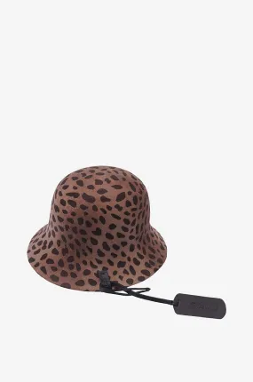 Chapeau cloche en feutre motif animalier Dua Lip