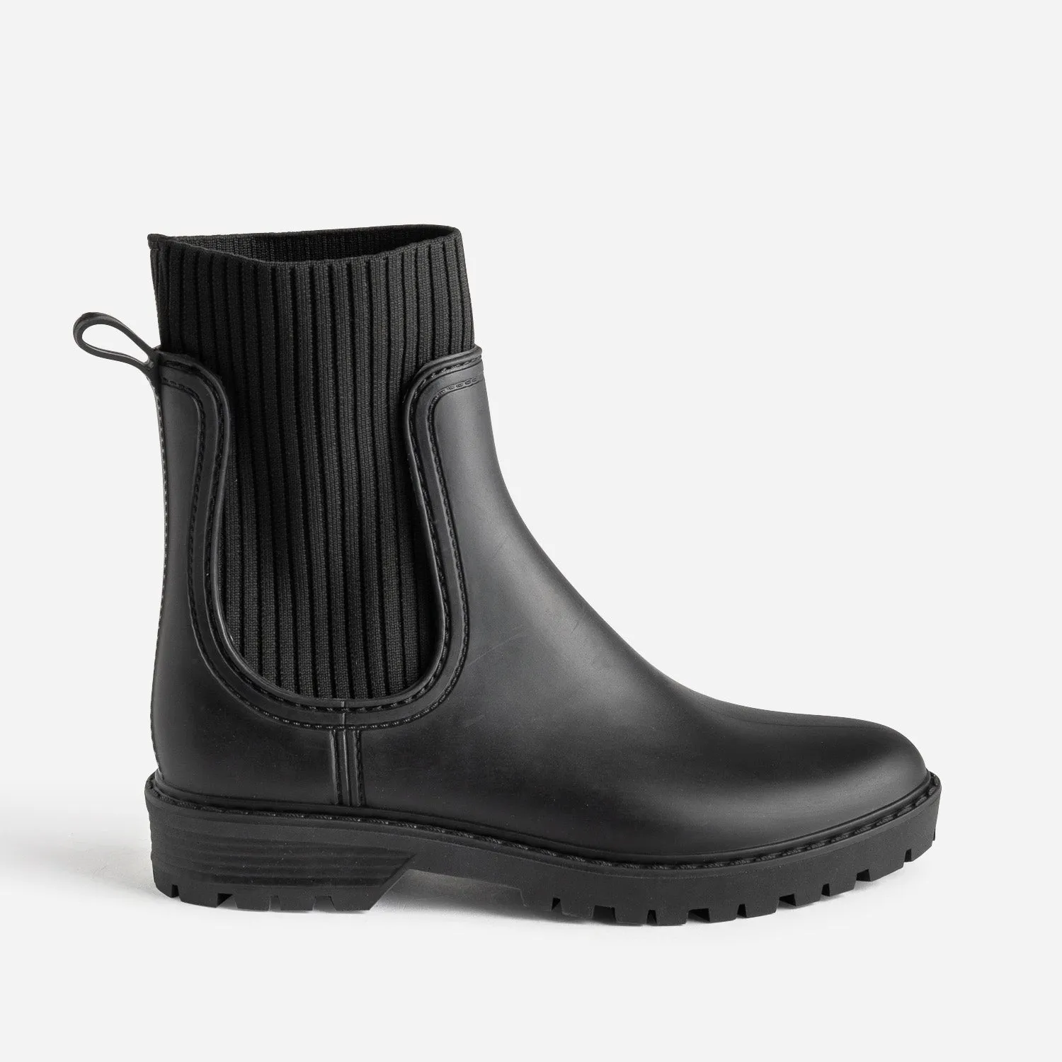 Chelsea boots de pluie noir - Boots / bottines Femme | ERAM