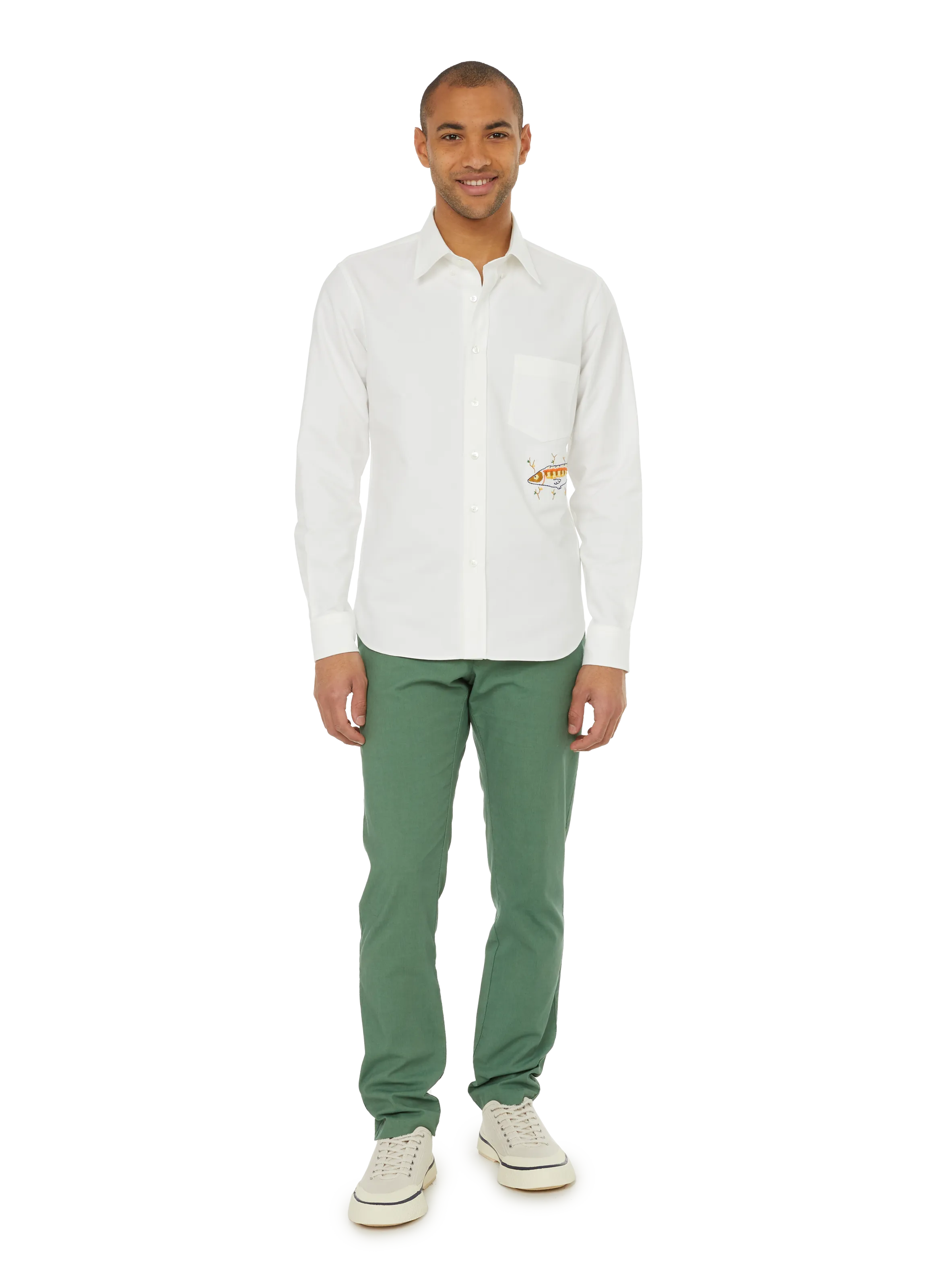 CHEMISE BRODéE EN COTON - DE BONNE FACTURE pour HOMME | Printemps