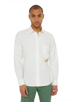 CHEMISE BRODéE EN COTON - DE BONNE FACTURE pour HOMME | Printemps