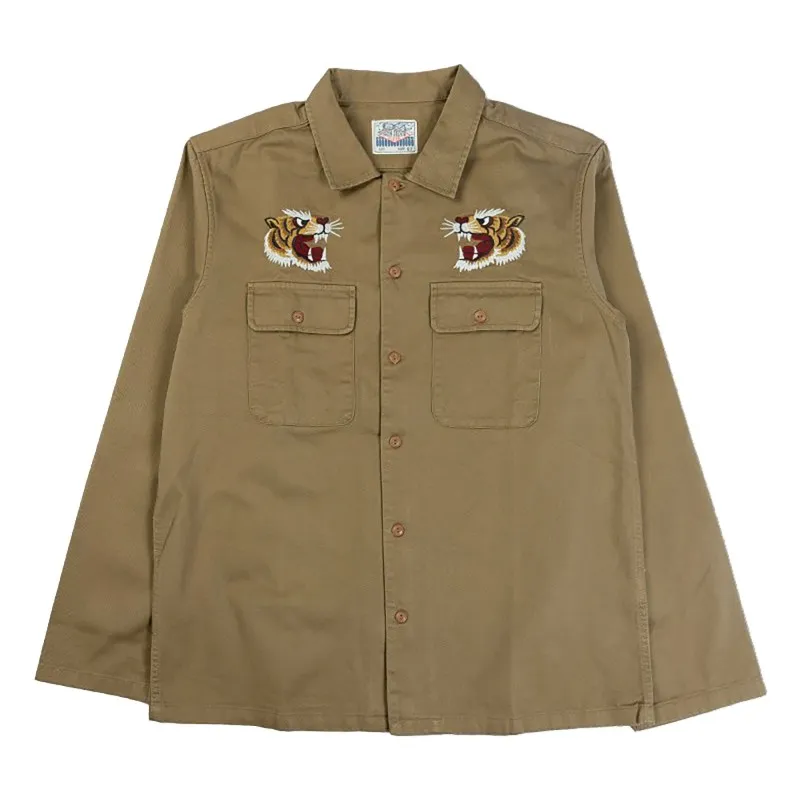 Chemise Chino Yokosuka Tiger brodée - The Bronson Mfg