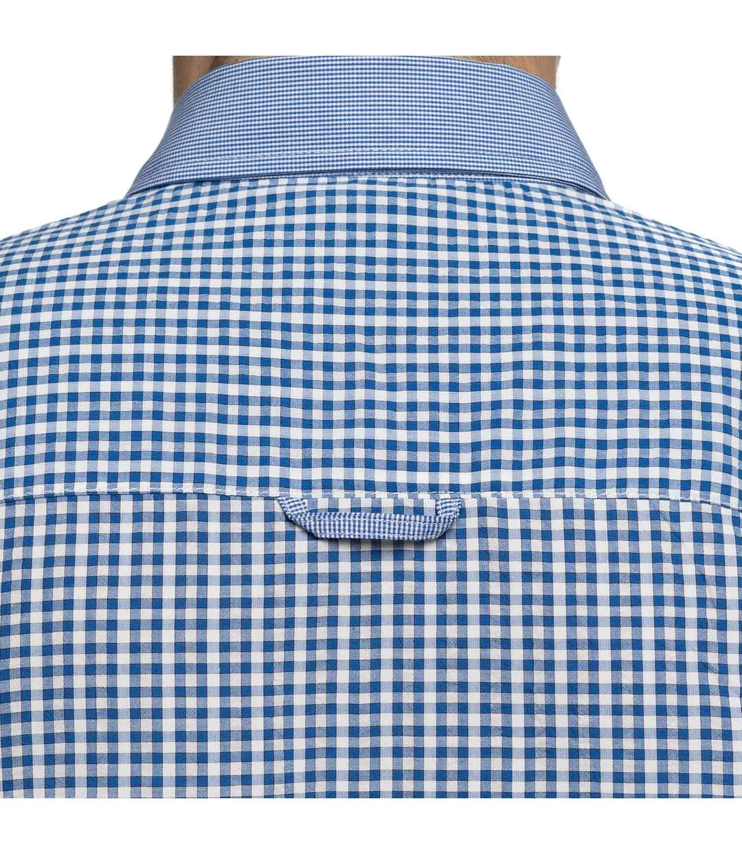 Chemise manches courtes poche brodée