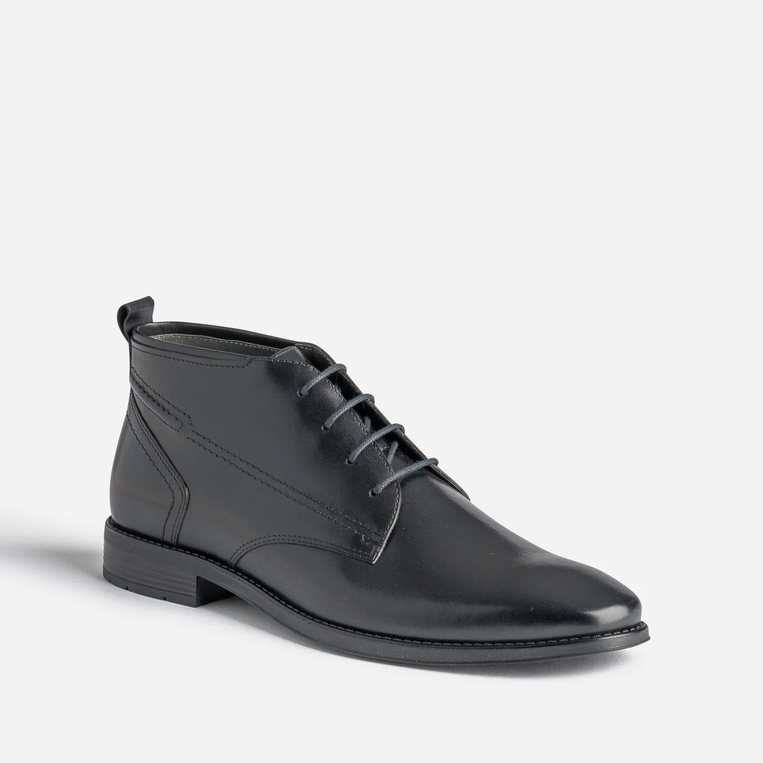 Chukka boots noir en cuir - Boots Homme | ERAM