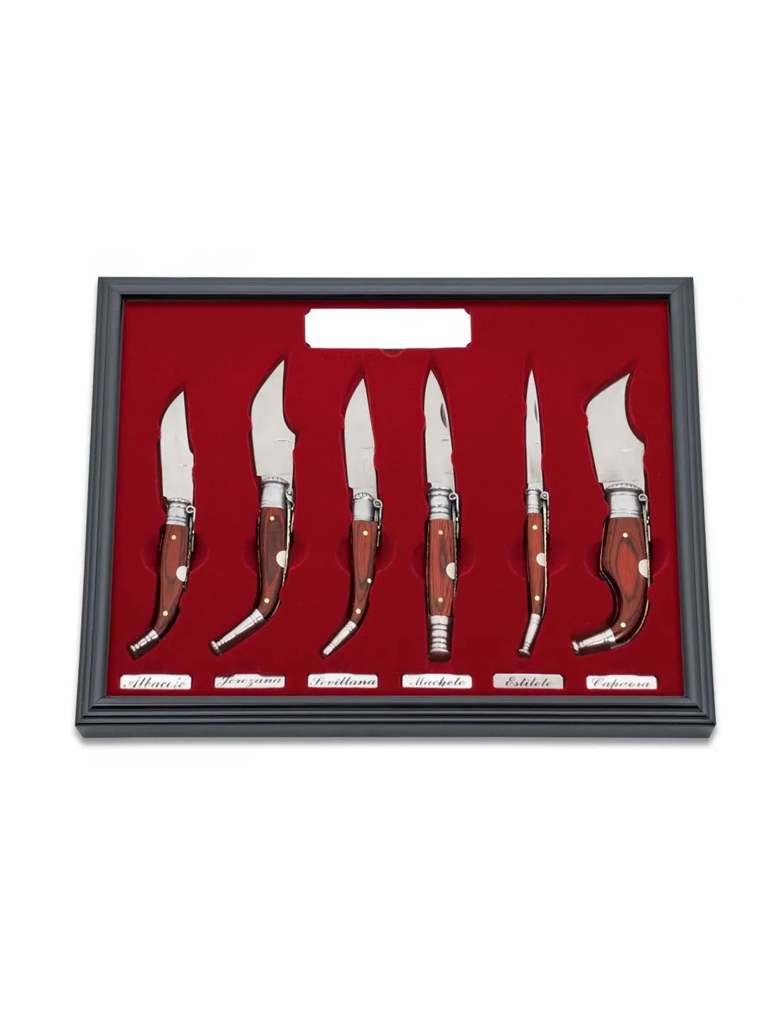 Coffret de collection contenant 6 couteaux à manche rouge Stamina ⚔️ Boutique