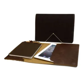 Conférencier / porte-tablette A4 personnalisé en cuir recyclé - Made France - ETUI TAB - Vertlapub