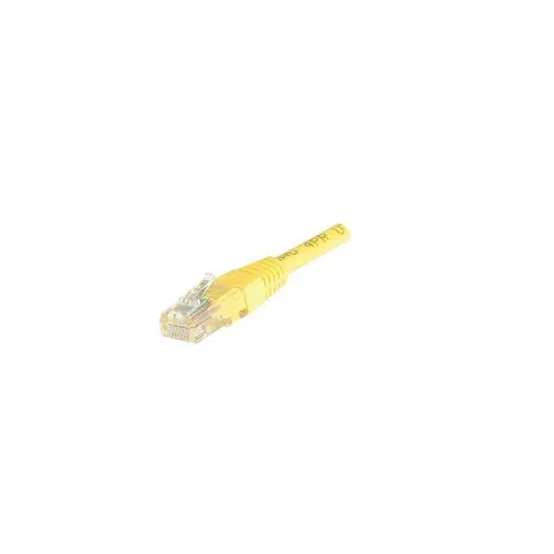 Cordon RJ45 categorie 5e U/UTP jaune - 2 m