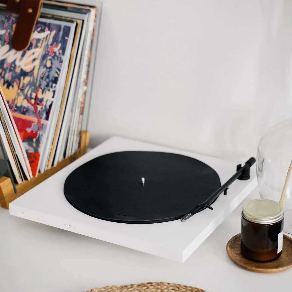 Couvre plateau vinyle en cuir - Les Raffineurs