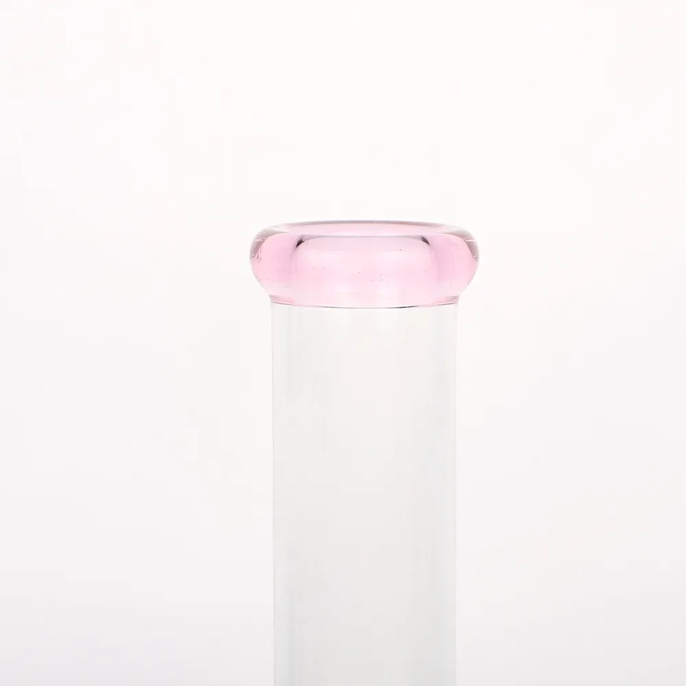 En Gros Nouveau Design H25cm Rose Mignon Kitty Impression Fumer Verre Bong Tuyau/Verre Bécher Bong Tuyau/10 Pouces Eau Bong Narg