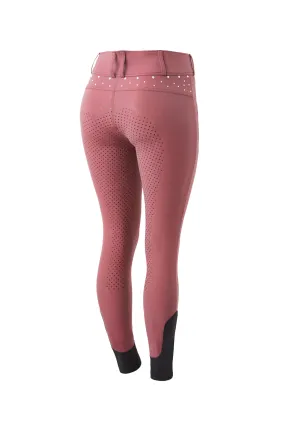 Horze Pantalon d'équitation taille haute avec cristaux , femme