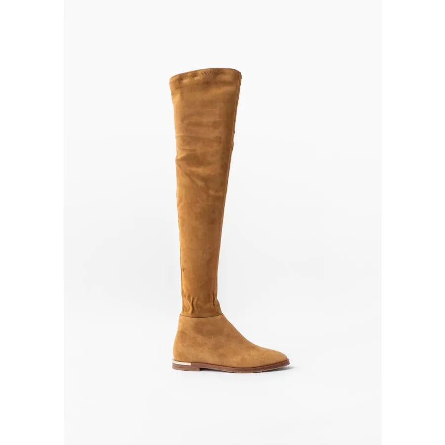 Jimmy Choo Bottes cuissardes en daim camel