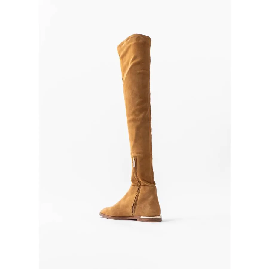 Jimmy Choo Bottes cuissardes en daim camel