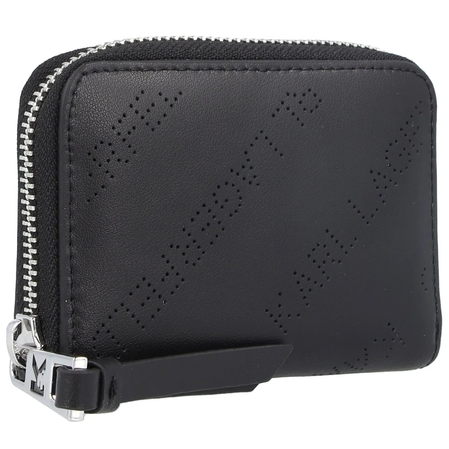 Karl Lagerfeld Porte-monnaie Punched en cuir 10,5 cm
