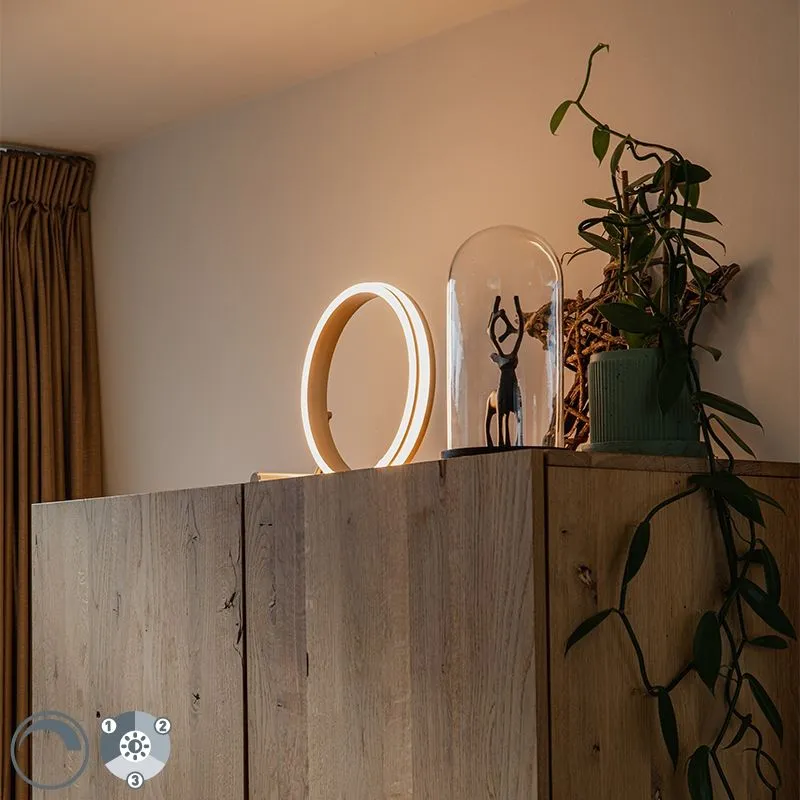 Lampe de table design en acier avec LED dimmable en 3 étapes - Navara