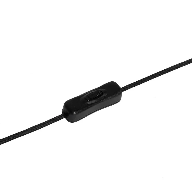 Lampe de table moderne rectangulaire noire avec pot en  verre - Roslini