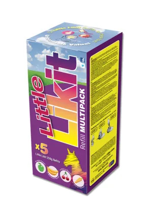 Likit Lot de 250 g, banane, carotte, cerise, 2 x pomme