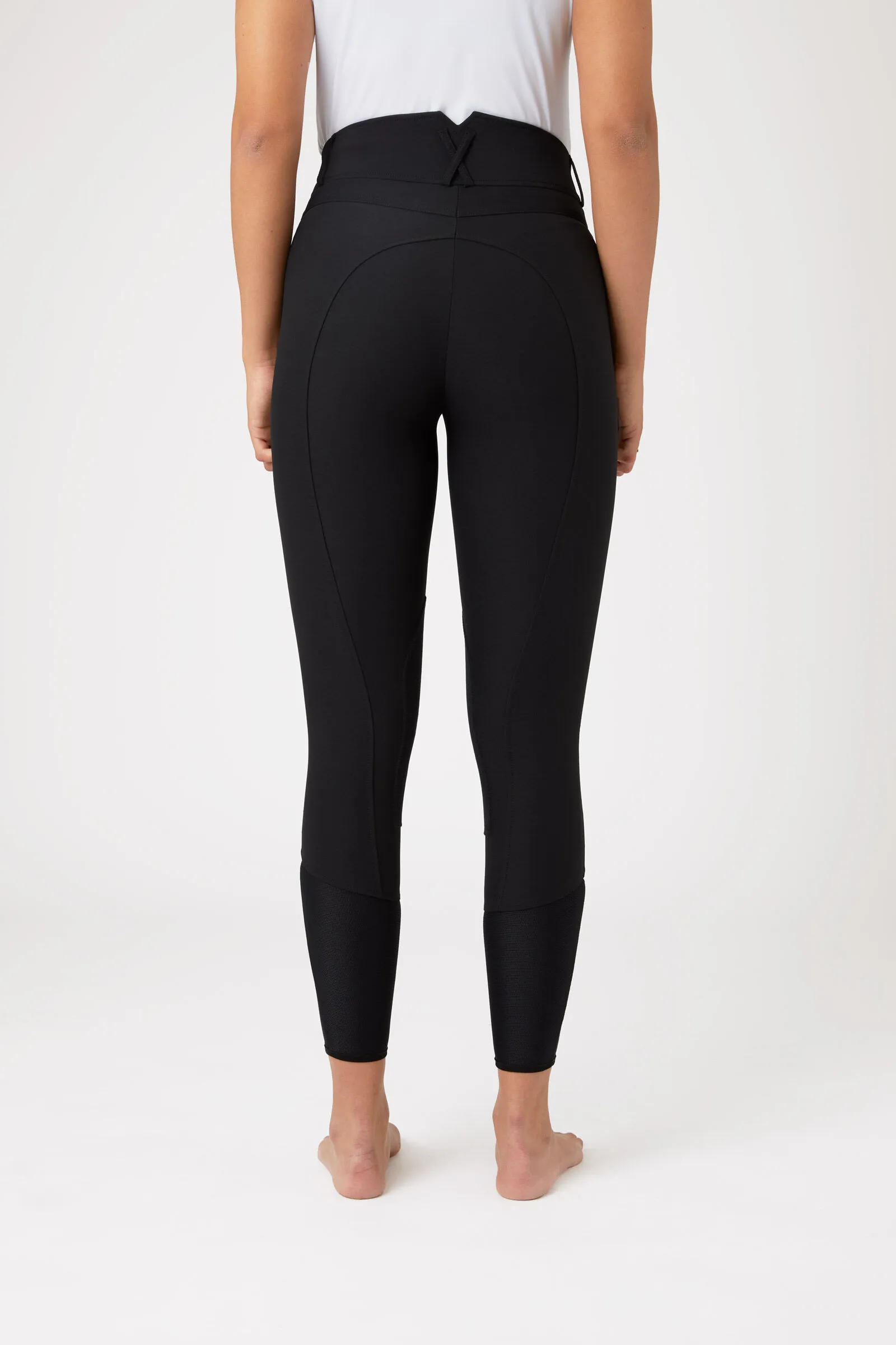 Léger pantalon à basanes cuir Angelina femme Horze