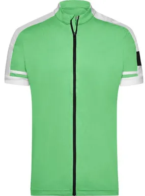 maillot cycliste zippé HOMME JN454 - vert 