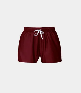 Maillot de bain uni bordeaux Wallas