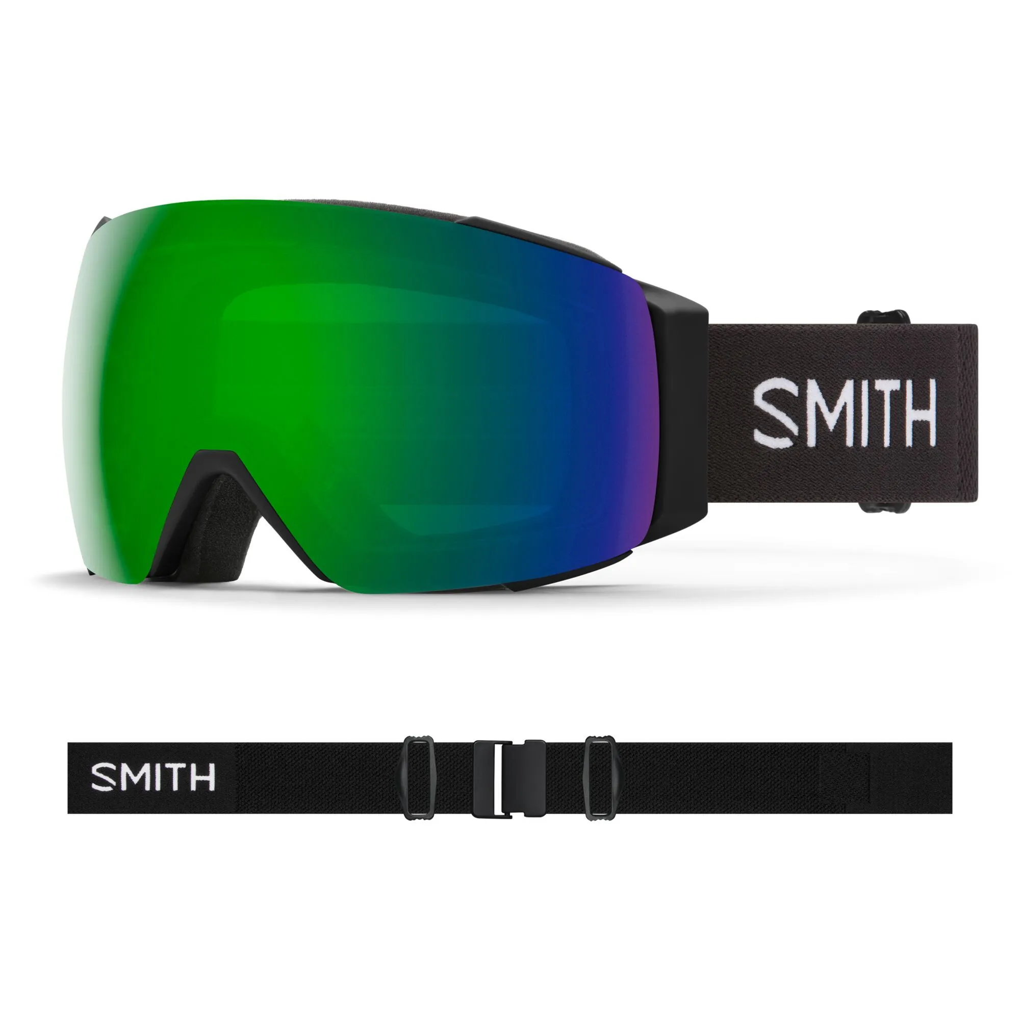 Masque de Ski AS I/O Mag - Black - Chromapop Sun Green Mirror + ChromaPop Storm Rose Flash