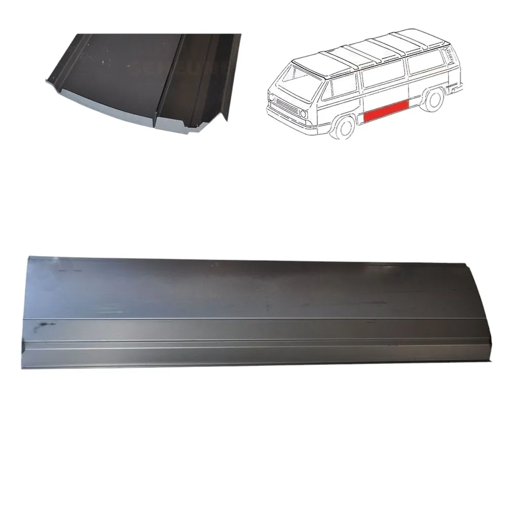 Panneau Latéral Central Inférieur Gauche Pleine Longueur pour VW Transporter T3 (1979-1992)