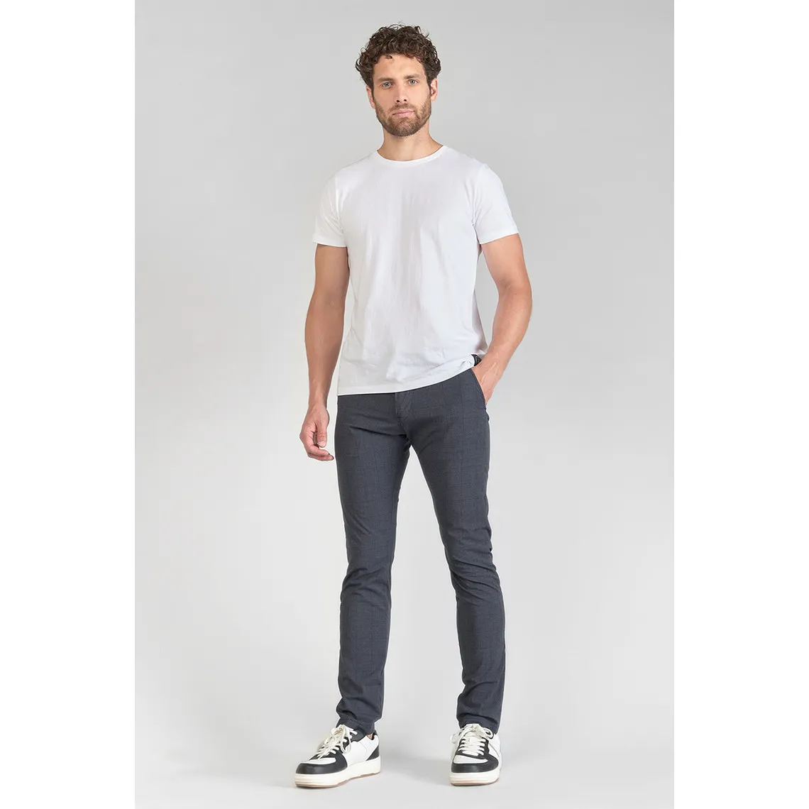 Pantalon carotte SKUNK bleu | 3 Suisses