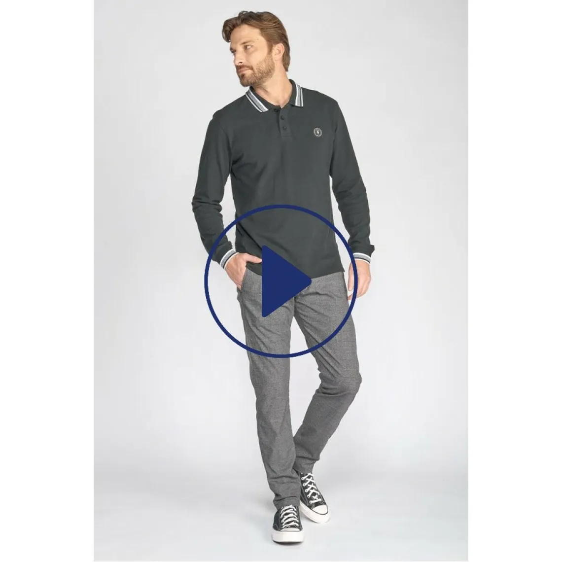 Pantalon carotte WELLER gris | 3 Suisses