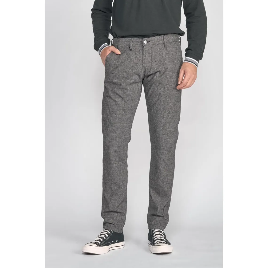 Pantalon carotte WELLER gris | 3 Suisses