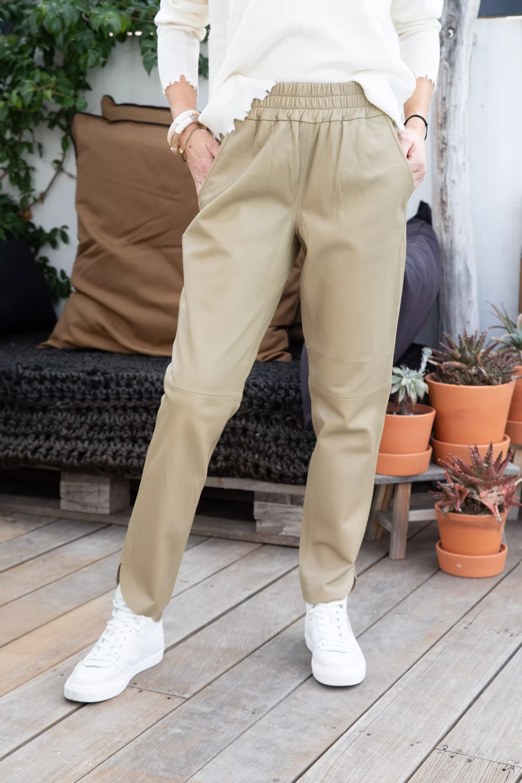 Pantalon Cuir MMZabel Twill - Mos Mosh | Les Chiquettes