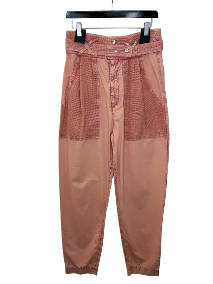 Pantalon rose taille haute Isabel Marrant, taille 38 - Yalla