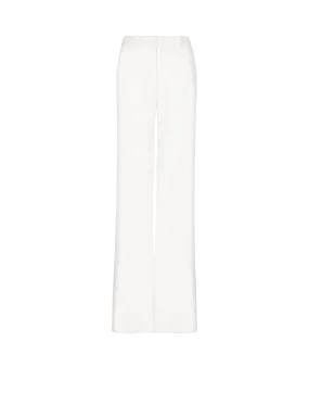 Pantalon taille haute en crêpe