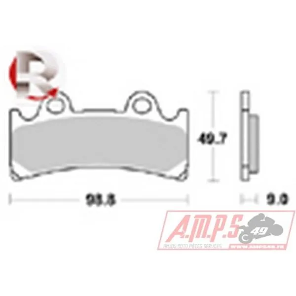 Plaquette de frein - LMP 283 ST