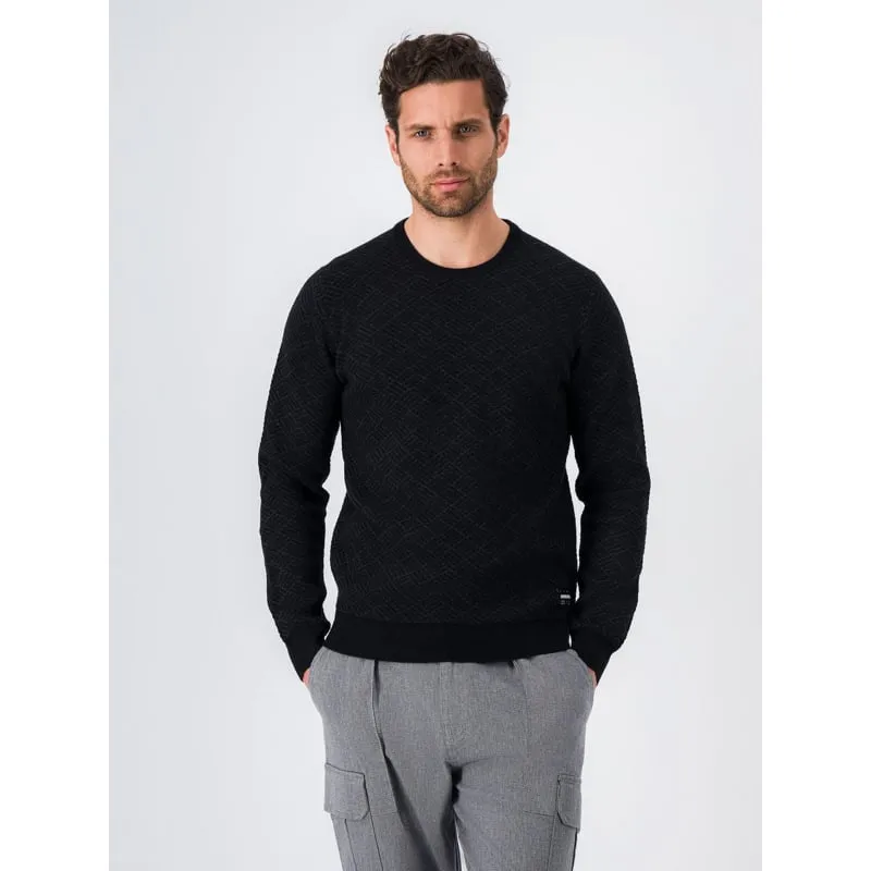Pull col montant zippé penzi bleu homme - Oxbow | wimod