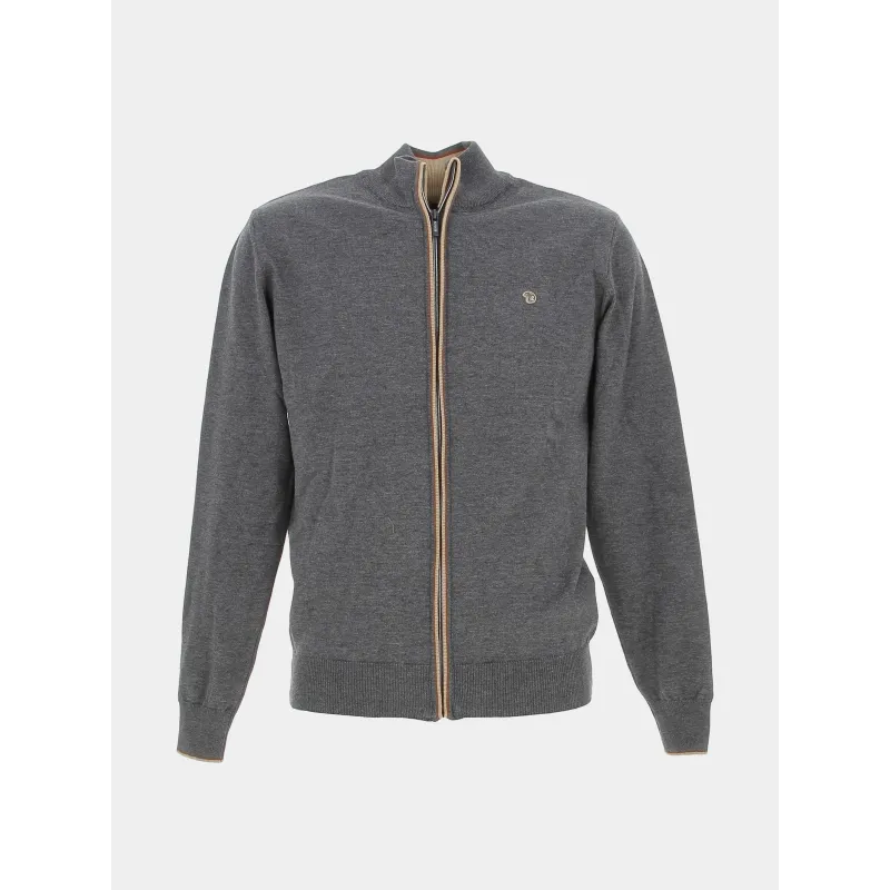 Pull col zippé gris anthracite homme - RMS 26 | wimod