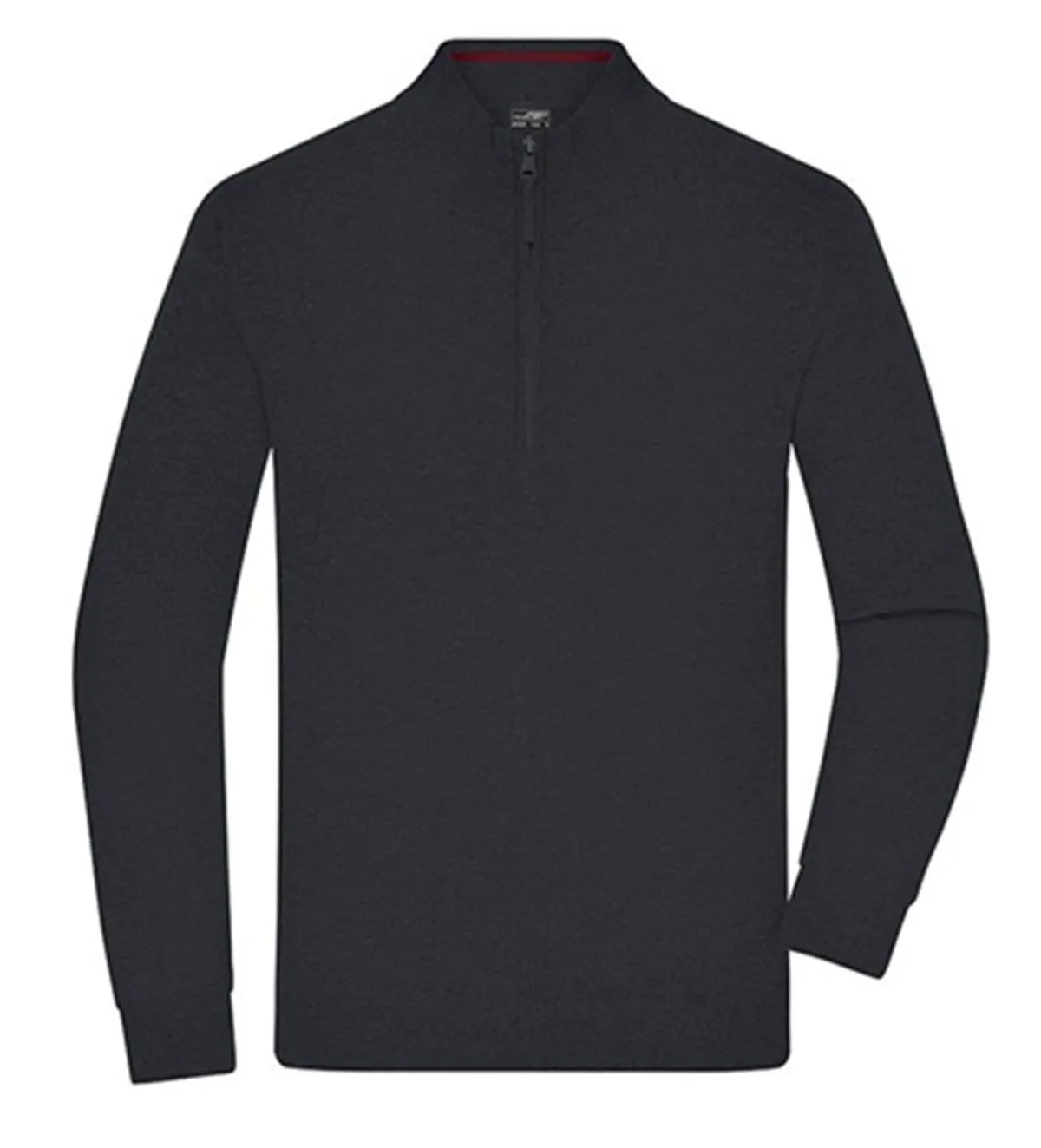 Pull col zippé - Homme - JN1324 - noir 