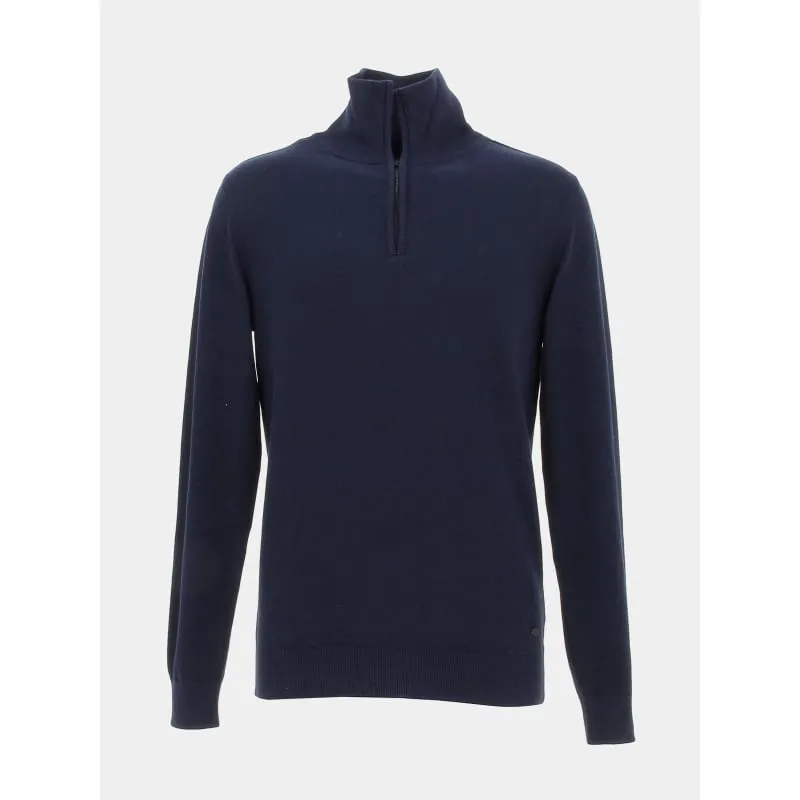 Pull col zippé knitwear beige homme - Petrol Industries | wimod