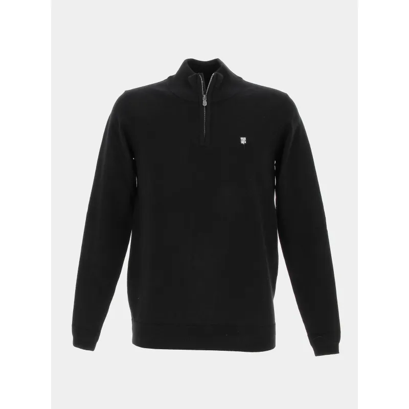Pull col zippé knitwear marron homme - Petrol Industries | wimod
