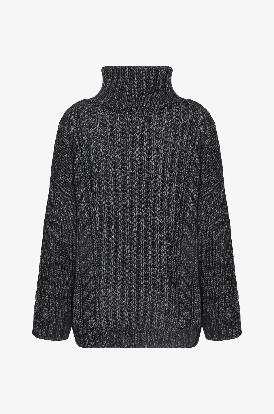 Pull en laine épaisse avec col montant