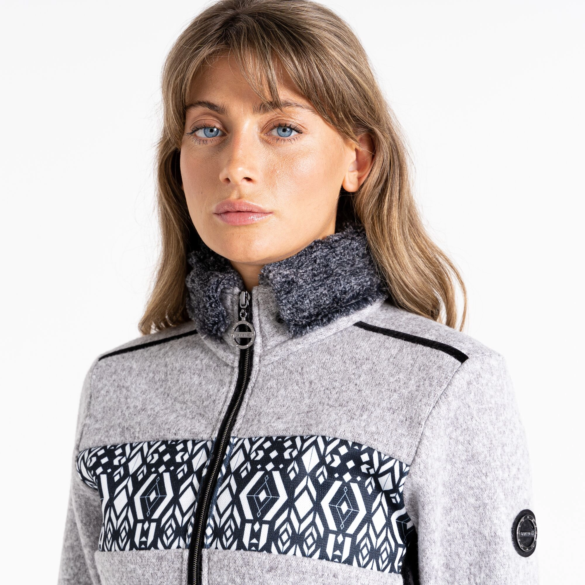 Pull zippé Femme ENGROSS II | Gris