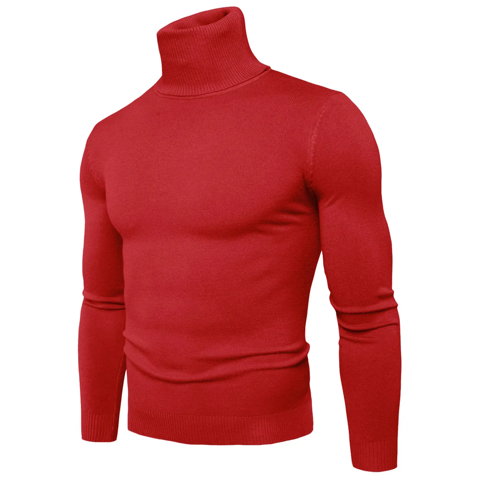 Pull à col roulé homme - Pull à col roulé moulant pour les jours d'hiv