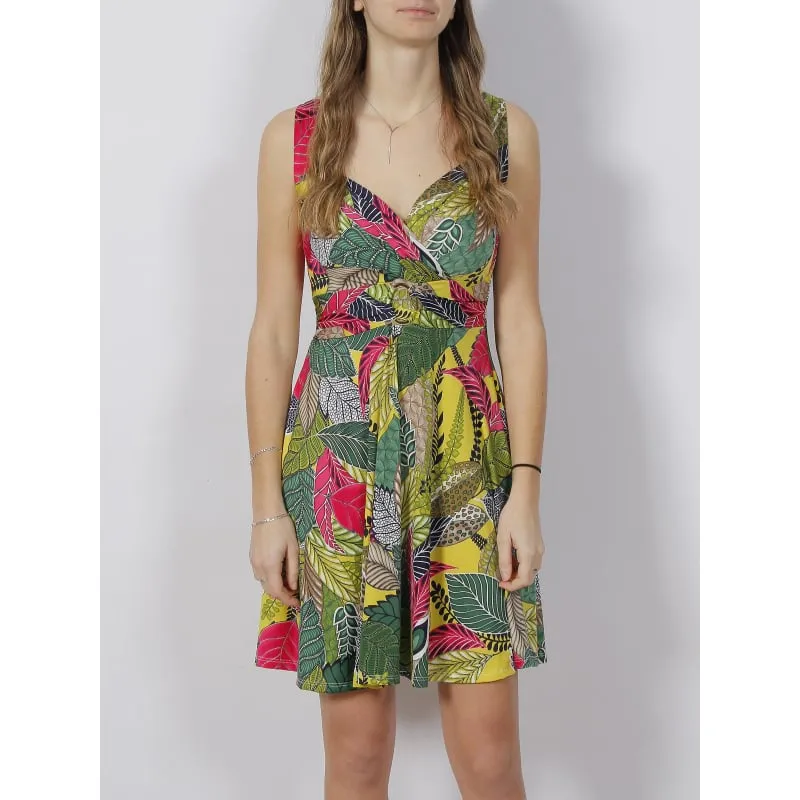 Robe midi à motifs enso vert femme - La Petite Etoile | wimod